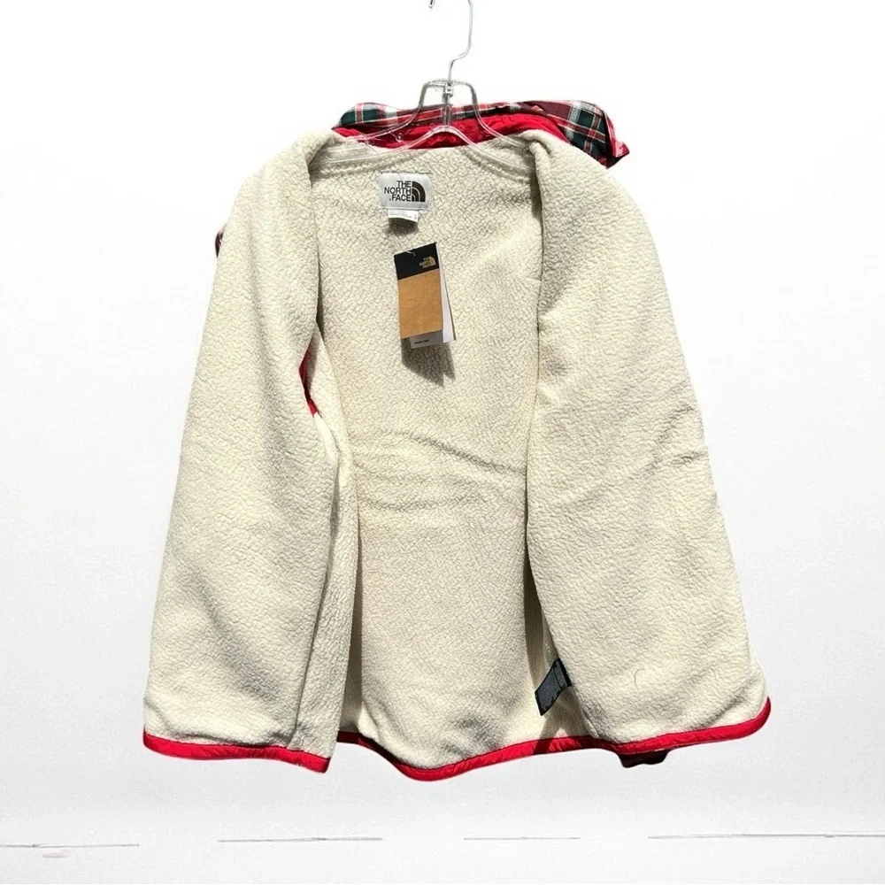 🌻NEW w/tags The North Face Campshire Red & Black Plaid Shirt Shacket Size Large